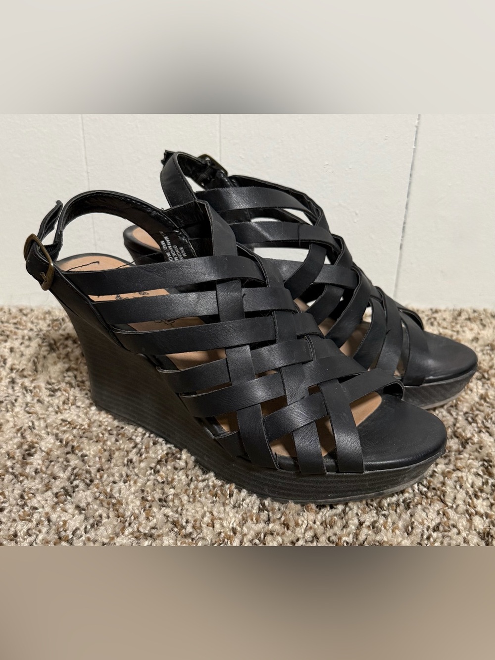 Self Esteem Black Strap Heels